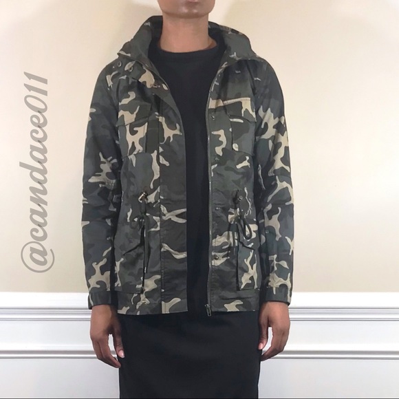 ♥️LAST ONE!♥️ Camouflage Hoodie Utility Jacket - Picture 7 of 8